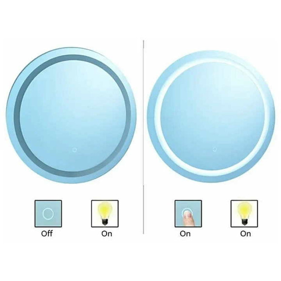 Зеркало Gappo 60 G603 с подсветкой с сенсорным выключателем