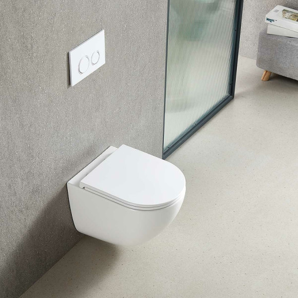 Унитаз Vincea Bien VT1-51T подвесной Белый с сиденьем Микролифт Унитаз Vincea Bien VT1-51T подвесной Белый с сиденьем Микролифт