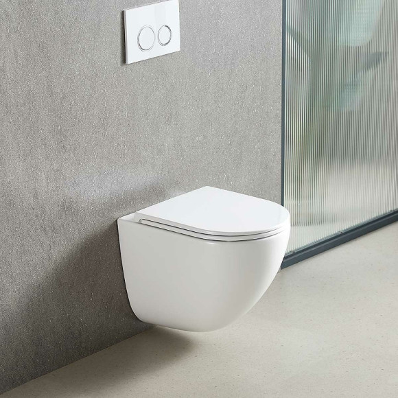 Унитаз Vincea Bien VT1-51T подвесной Белый с сиденьем Микролифт Унитаз Vincea Bien VT1-51T подвесной Белый с сиденьем Микролифт