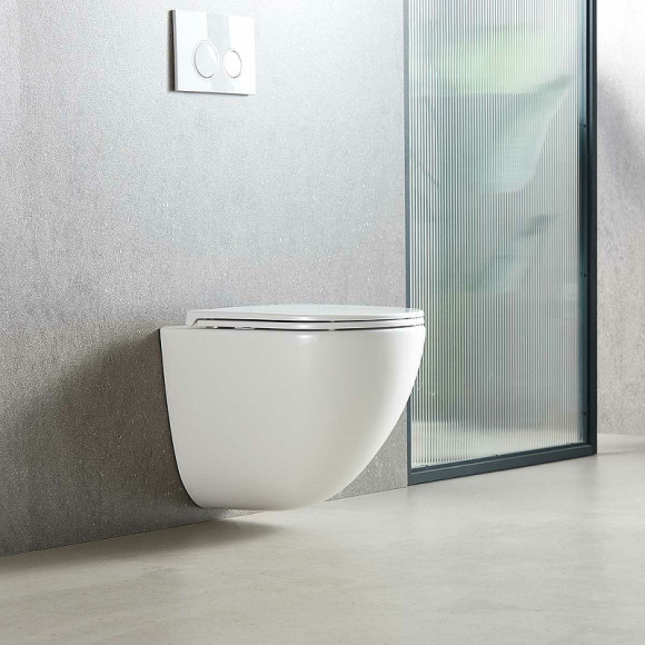 Унитаз Vincea Bien VT1-51T подвесной Белый с сиденьем Микролифт Унитаз Vincea Bien VT1-51T подвесной Белый с сиденьем Микролифт