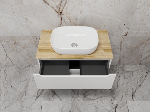 Тумба под раковину Style Line Бали 80 ЛС-00002339 подвесная Белый софт