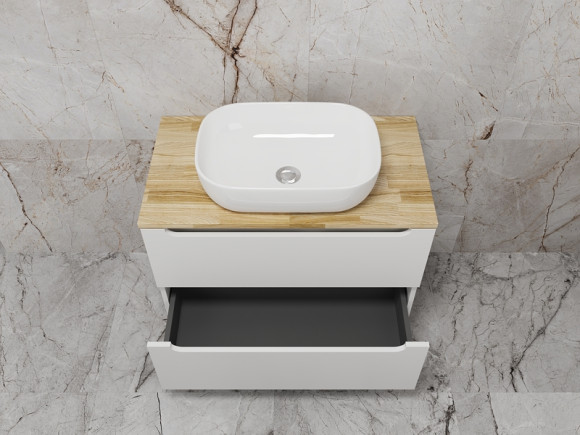 Тумба под раковину Style Line Бали 80 ЛС-00002339 подвесная Белый софт