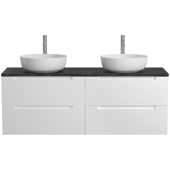 Тумба под раковину BelBagno Etna 140 ETNA-1400-4C-SO-2-BL подвесная Bianco Lucido