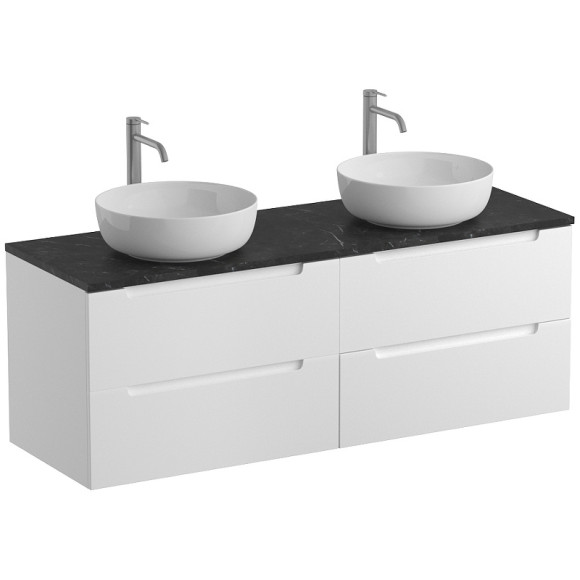 Тумба под раковину BelBagno Etna 140 ETNA-1400-4C-SO-2-BL подвесная Bianco Lucido