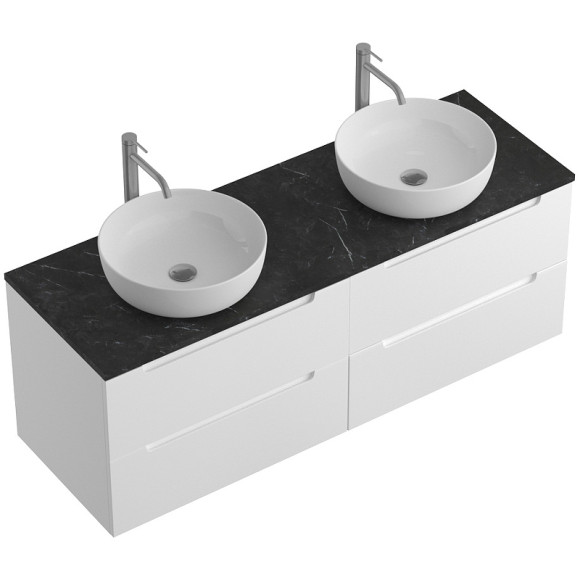 Тумба под раковину BelBagno Etna 140 ETNA-1400-4C-SO-2-BL подвесная Bianco Lucido