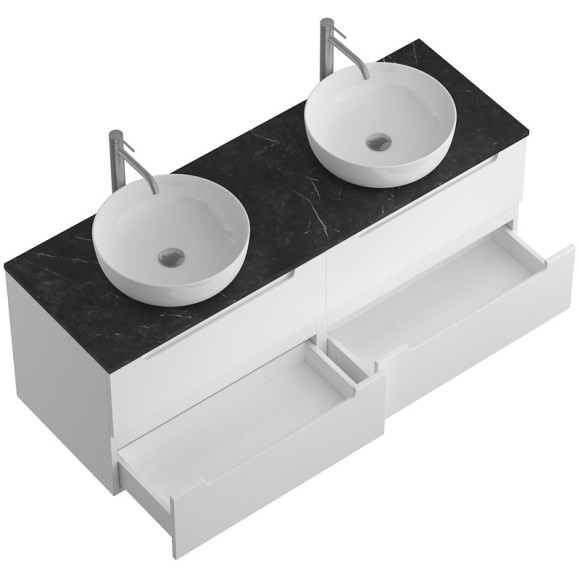 Тумба под раковину BelBagno Etna 140 ETNA-1400-4C-SO-2-BL подвесная Bianco Lucido