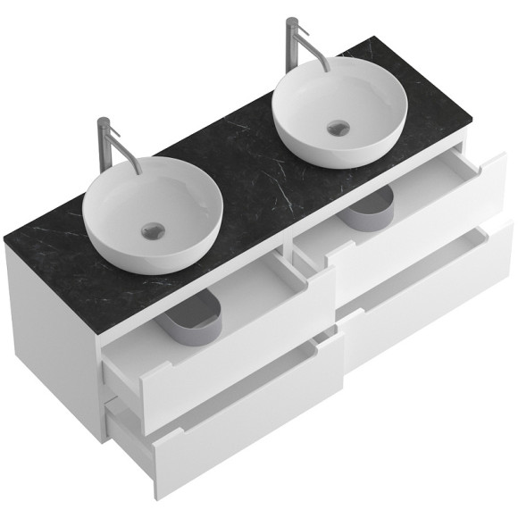 Тумба под раковину BelBagno Etna 140 ETNA-1400-4C-SO-2-BL подвесная Bianco Lucido