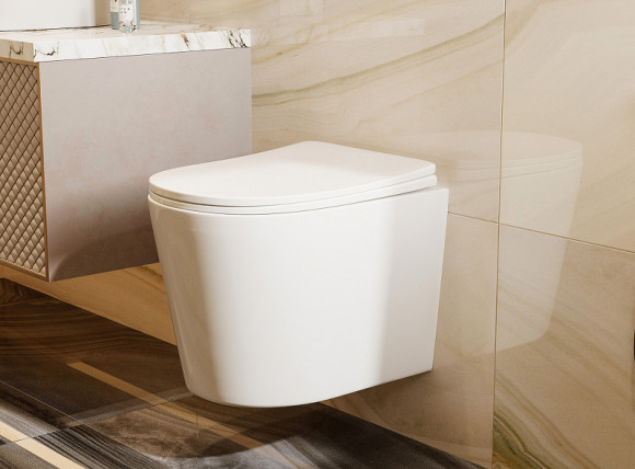 Унитаз Abber Bequem AC1102T подвесной с сиденьем Микролифт