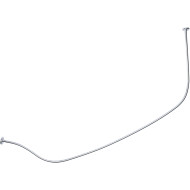 Карниз для ванны 1MarKa Love 185x135 05лв1813 Хром