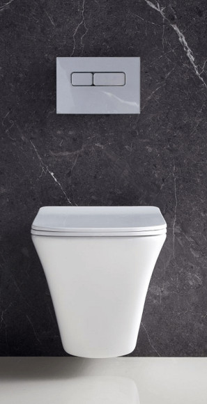 Унитаз BelBagno Marmi BB052CHR подвесной без сиденья Унитаз BelBagno Marmi BB052CHR подвесной без сиденья