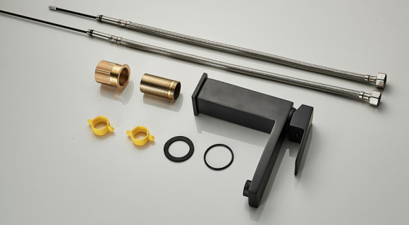 Смеситель для раковины ALMAes Fango TVZ-0934 Черный матовый Смеситель для раковины ALMAes Fango TVZ-0934 Черный матовый