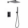 Душевая система Abber Daheim AF8251B с термостатом Черная матовая