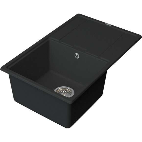 Кухонная мойка Point Лаура 78 PN3005B Черная Кухонная мойка Point Лаура 78 PN3005B Черная