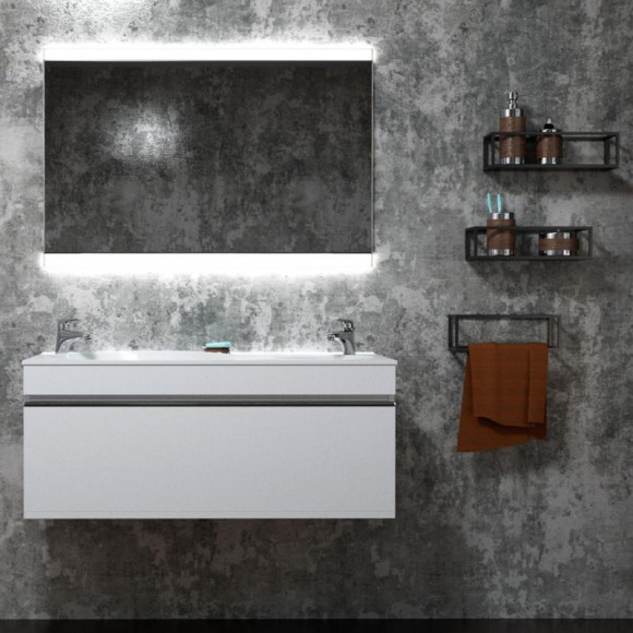 Тумба под раковину Velvex Otto 100 tp.OTO.OTT.100.1Y Белая глянцевая Тумба под раковину Velvex Otto 100 tp.OTO.OTT.100.1Y Белая глянцевая