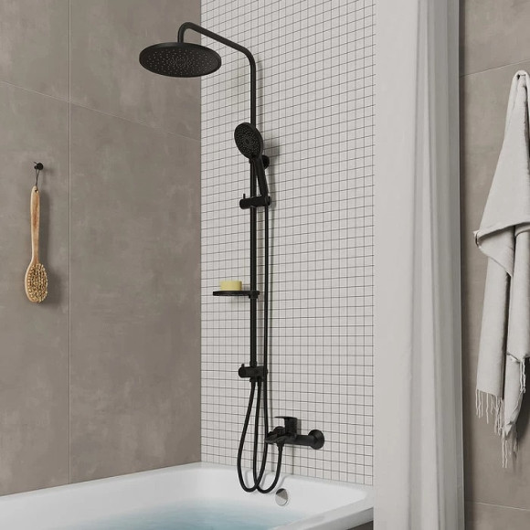 Душевая система Milardo Ideal Spa ILSBL3FM76 Черный матовый Душевая система Milardo Ideal Spa ILSBL3FM76 Черный матовый