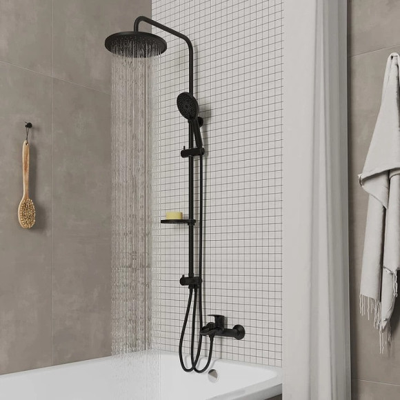 Душевая система Milardo Ideal Spa ILSBL3FM76 Черный матовый Душевая система Milardo Ideal Spa ILSBL3FM76 Черный матовый