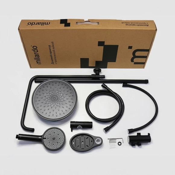 Душевая система Milardo Ideal Spa ILSBL3FM76 Черный матовый Душевая система Milardo Ideal Spa ILSBL3FM76 Черный матовый