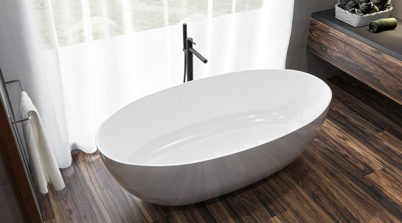 Ванна из искусственного камня Whitecross Diamond 170x87 0201.170087.100 Белая глянцевая без гидромассажа Ванна из искусственного камня Whitecross Diamond 170x87 0201.170087.100 Белая глянцевая без гидромассажа