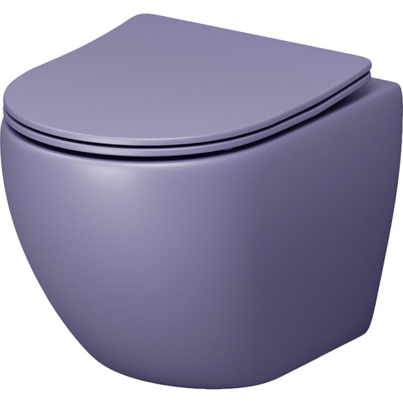 Унитаз Grossman Color GR-4455LIMS подвесной Фиолетовый матовый с сиденьем Микролифт