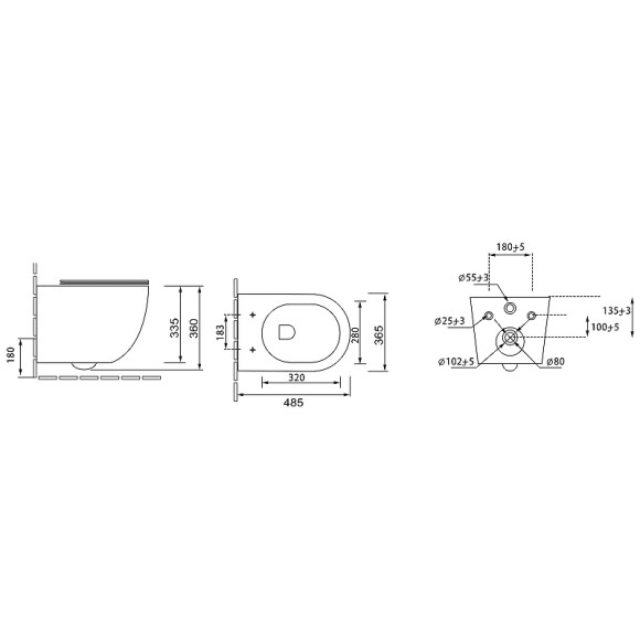 Унитаз Grossman Color GR-4455LIMS подвесной Фиолетовый матовый с сиденьем Микролифт Унитаз Grossman Color GR-4455LIMS подвесной Фиолетовый матовый с сиденьем Микролифт