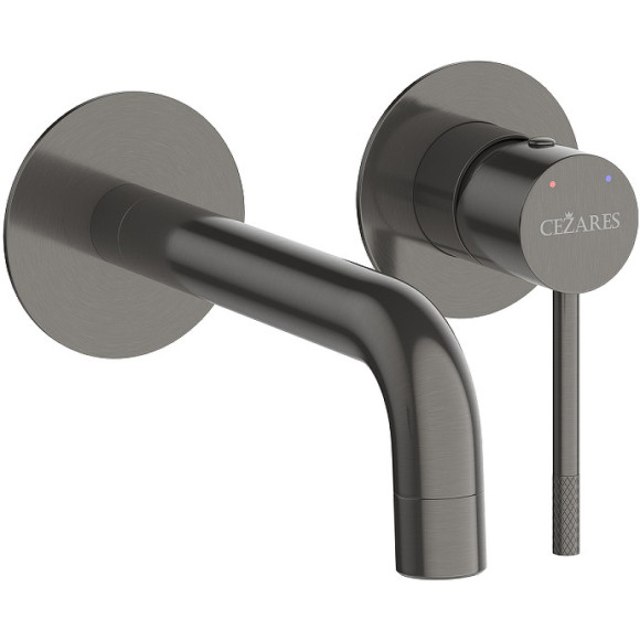 Смеситель для раковины Cezares Relax RELAX-BLI2-1-GM-W0 Оружейная сталь