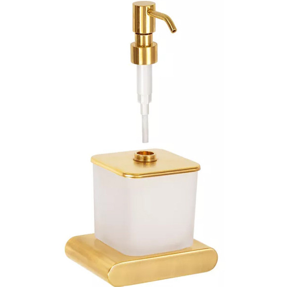 Дозатор для жидкого мыла Remer Lounge LN13BG Золото брашированное Дозатор для жидкого мыла Remer Lounge LN13BG Золото брашированное