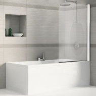Шторка на ванну River Baikal 85 ПР 10000008294 профиль Матовый хром стекло матовое