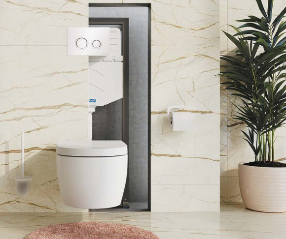 Инсталляция WasserKRAFT Aller 10TLT.010.ME.MG01 для унитаза с клавишей смыва Золото матовое Инсталляция WasserKRAFT Aller 10TLT.010.ME.MG01 для унитаза с клавишей смыва Золото матовое