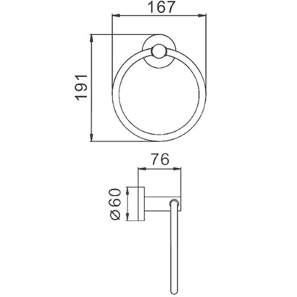 Кольцо для полотенец Haiba HB8304 Нержавеющая сталь Кольцо для полотенец Haiba HB8304 Нержавеющая сталь