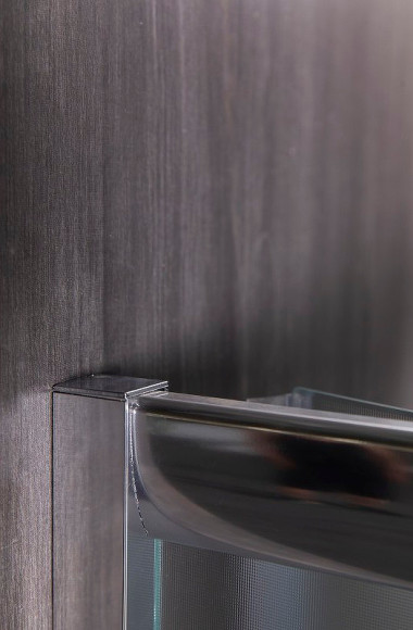 Душевой уголок Esbano ESR-8021 120x80 ESUGR8021 профиль Хром стекло рифленое