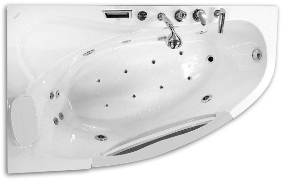 Акриловая ванна Gemy 161х96 G9046 K L с гидромассажем Акриловая ванна Gemy 161х96 G9046 K L с гидромассажем