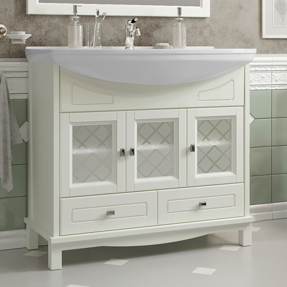 Тумба под раковину Opadiris Омега 85 00-00002824 Слоновая кость Тумба под раковину Opadiris Омега 85 00-00002824 Слоновая кость