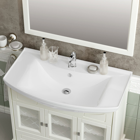 Тумба под раковину Opadiris Омега 85 00-00002824 Слоновая кость Тумба под раковину Opadiris Омега 85 00-00002824 Слоновая кость