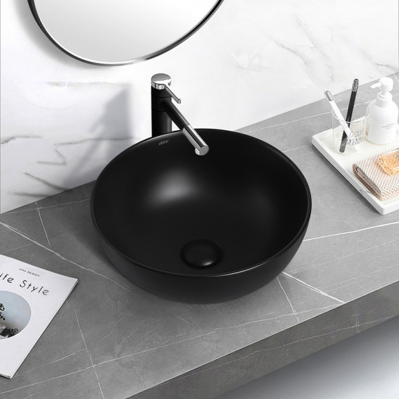 Раковина-чаша Abber Bequem 36 AC2105MB Черная матовая Раковина-чаша Abber Bequem 36 AC2105MB Черная матовая