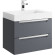 Тумба под раковину Aqwella Cube 70 CUB0107GR подвесная Серая матовая Тумба под раковину Aqwella Cube 70 CUB0107GR подвесная Серая матовая