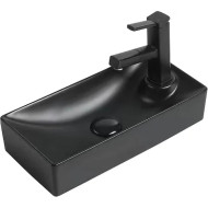 Раковина SantiLine 43 L SL-2009LMB Черная матовая