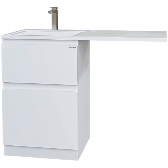 Раковина Grossman Marko Марсал 120 L 5217121 с местом под стиральную машину Белая Раковина Grossman Marko Марсал 120 L 5217121 с местом под стиральную машину Белая