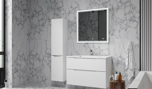 Тумба под раковину Raval Wector 100 Wct.01.100/P/W/MD подвесная Белая