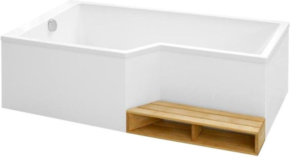 Акриловая ванна Jacob Delafon Bain Douche Neo 160x90 L E6D000L-00 без гидромассажа Акриловая ванна Jacob Delafon Bain Douche Neo 160x90 L E6D000L-00 без гидромассажа