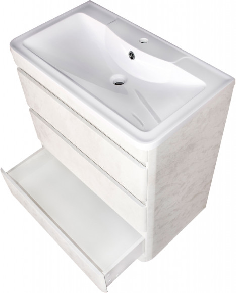 Тумба под раковину Style Line Атлантика Люкс Plus 80 СС-00002278 Бетон крем Тумба под раковину Style Line Атлантика Люкс Plus 80 СС-00002278 Бетон крем