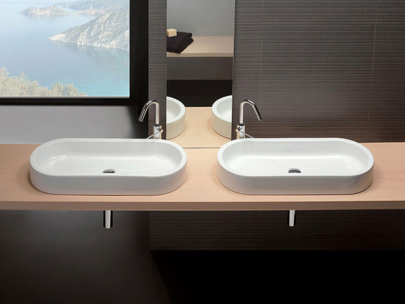 Раковина-чаша Hatria Area 80 Y0UF01 Белая Раковина-чаша Hatria Area 80 Y0UF01 Белая