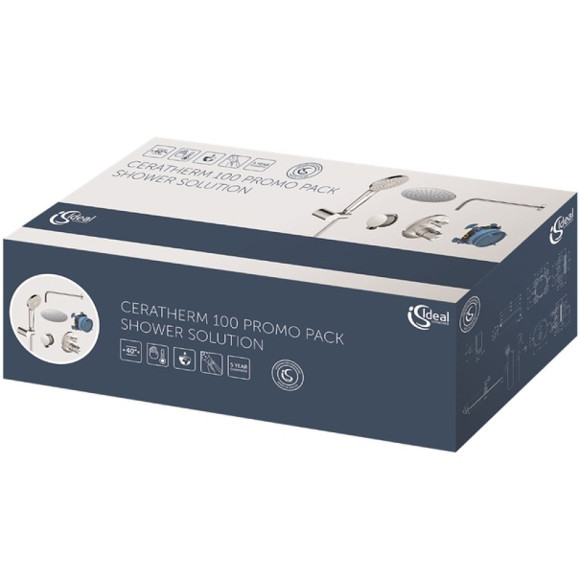 Душевая система Ideal Standard Ceratherm BD006XC с термостатом Хром Душевая система Ideal Standard Ceratherm BD006XC с термостатом Хром