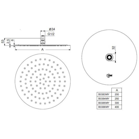 Душевая система Ideal Standard Ceratherm BD006XC с термостатом Хром Душевая система Ideal Standard Ceratherm BD006XC с термостатом Хром