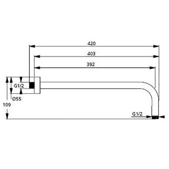 Душевая система Ideal Standard Ceratherm BD006XC с термостатом Хром Душевая система Ideal Standard Ceratherm BD006XC с термостатом Хром