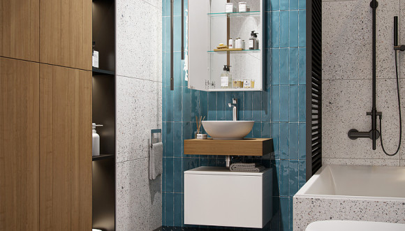 Столешница под раковину Velvex Unique Unit 60 st.UNI.60-626 Белая