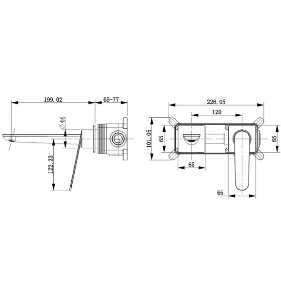 Смеситель для раковины Bronze de Luxe Icon 7006CG Золото матовое