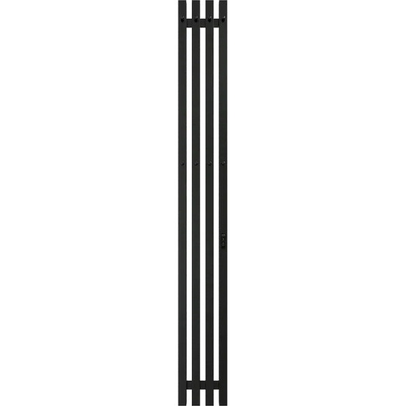 Электрический полотенцесушитель Grois Quartet GR-125 180х1500 П3 RAL 9005 R Черный матовый Электрический полотенцесушитель Grois Quartet GR-125 180х1500 П3 RAL 9005 R Черный матовый