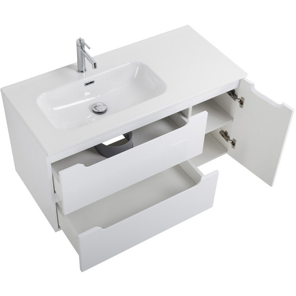 Тумба под раковину BelBagno Etna 100 L ETNA-1000-2C-1A-SO-BL-L подвесная Bianco Lucido Тумба под раковину BelBagno Etna 100 L ETNA-1000-2C-1A-SO-BL-L подвесная Bianco Lucido