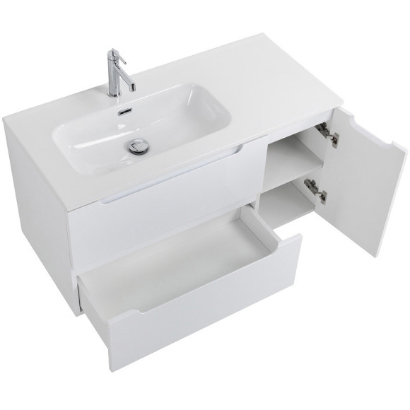 Тумба под раковину BelBagno Etna 100 L ETNA-1000-2C-1A-SO-BL-L подвесная Bianco Lucido Тумба под раковину BelBagno Etna 100 L ETNA-1000-2C-1A-SO-BL-L подвесная Bianco Lucido