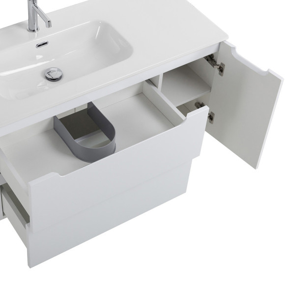 Тумба под раковину BelBagno Etna 100 L ETNA-1000-2C-1A-SO-BL-L подвесная Bianco Lucido Тумба под раковину BelBagno Etna 100 L ETNA-1000-2C-1A-SO-BL-L подвесная Bianco Lucido